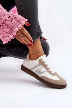 Best Boto Damskie Niskie Buty Sportowe Sneakersy Białe Cafala