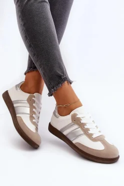 Best Boto Damskie Niskie Buty Sportowe Sneakersy Białe Cafala