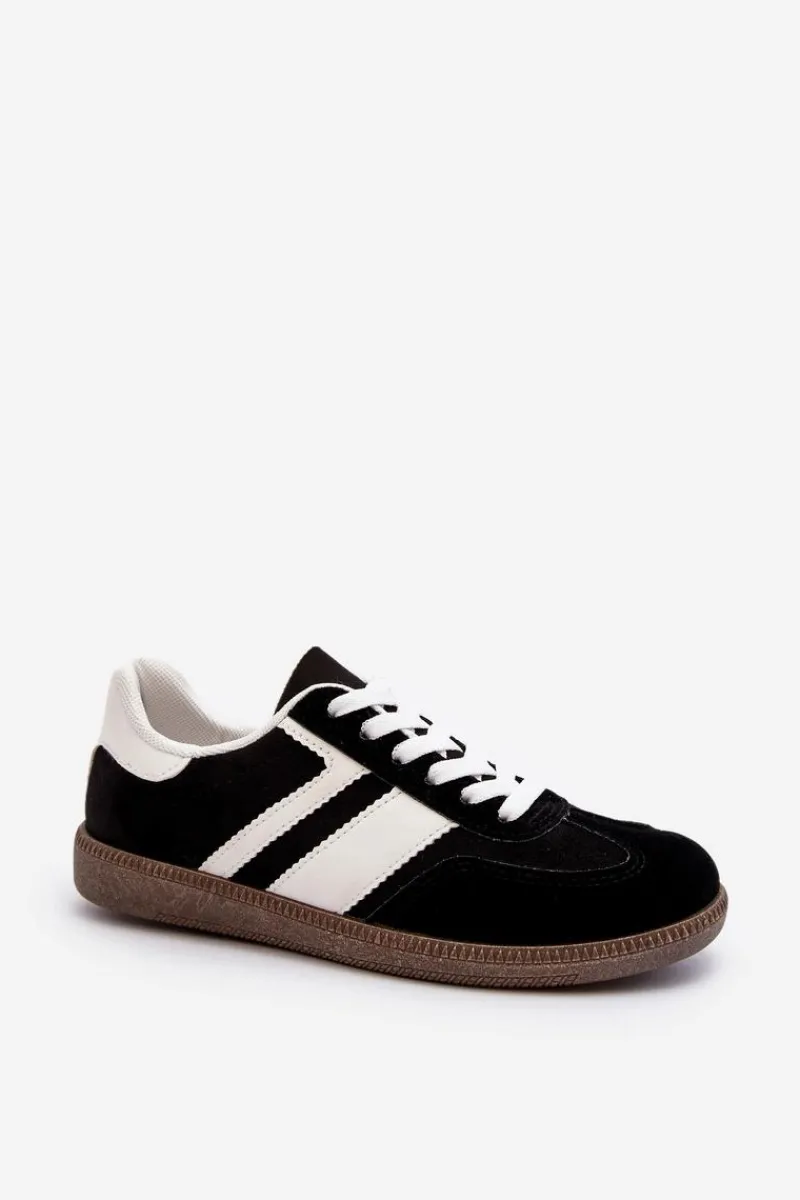 Hot Boto Damskie Niskie Sneakersy Buty Sportowe Czarne Eudiopis