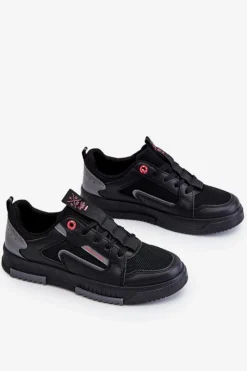 Discount Cross Jeans Damskie Niskie Sneakersy LL2R4012C Czarne Czarny