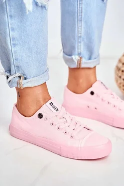 Trampki Damskie Big Star|Trampki Damskie Niskie></noscript>Big Star Shoes Damskie Niskie Trampki Big Star DD274443 Jasnoróżowe