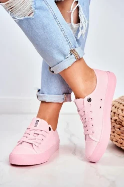 Trampki Damskie Big Star|Trampki Damskie Niskie></noscript>Big Star Shoes Damskie Niskie Trampki Big Star DD274443 Jasnoróżowe