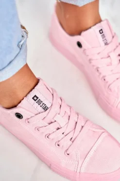 Trampki Damskie Big Star|Trampki Damskie Niskie></noscript>Big Star Shoes Damskie Niskie Trampki Big Star DD274443 Jasnoróżowe
