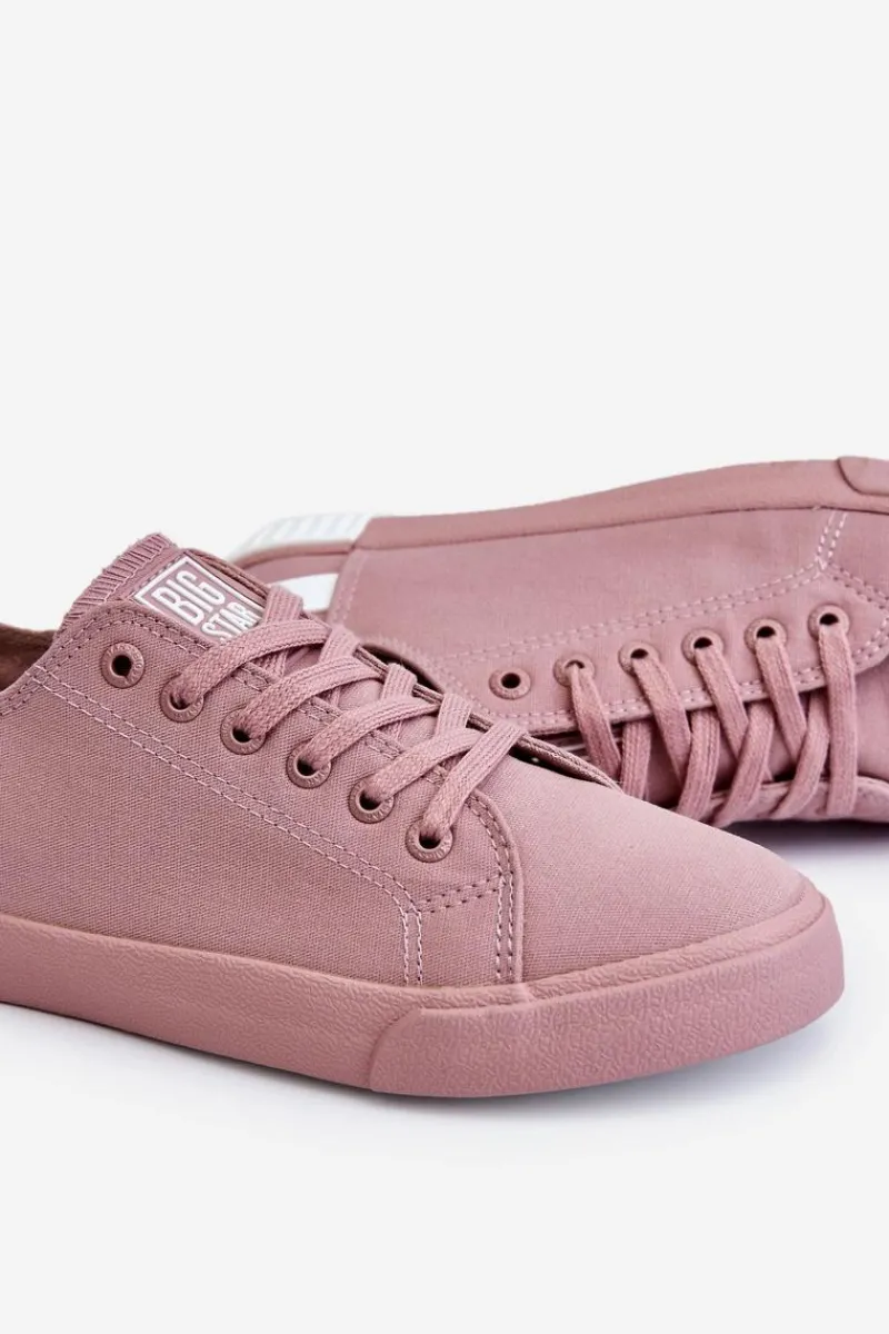 Sale Damskie Niskie Trampki Big Star LL274040 Różowe Damskie Trampki Damskie Big Star|Trampki Damskie Niskie