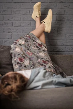 Hot Big Star Shoes Damskie Niskie Trampki Big Star DD274441 Żółte