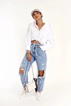 Outlet Damskie Niskie Trampki Big Star DD274451 Białe Damskie Trampki Damskie Big Star|Trampki Damskie Niskie