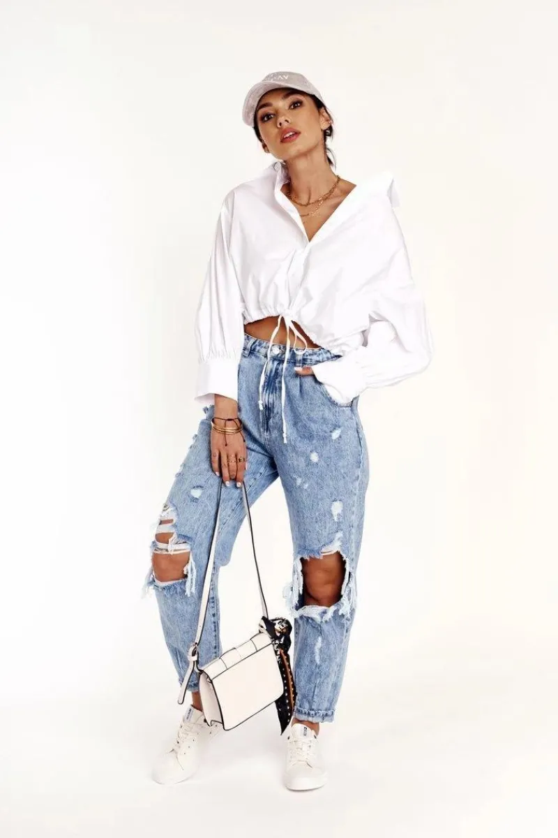 Outlet Damskie Niskie Trampki Big Star DD274451 Białe Damskie Trampki Damskie Big Star|Trampki Damskie Niskie