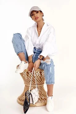 Outlet Damskie Niskie Trampki Big Star DD274451 Białe Damskie Trampki Damskie Big Star|Trampki Damskie Niskie