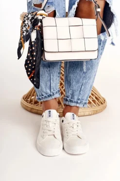 Outlet Damskie Niskie Trampki Big Star DD274451 Białe Damskie Trampki Damskie Big Star|Trampki Damskie Niskie