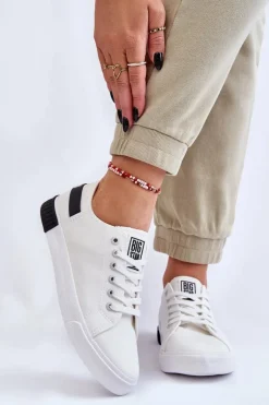 Trampki Damskie Big Star|Trampki Damskie Niskie></noscript>Big Star Shoes Damskie Niskie Trampki Big Star LL274039 Białe