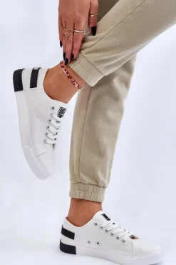 Trampki Damskie Big Star|Trampki Damskie Niskie></noscript>Big Star Shoes Damskie Niskie Trampki Big Star LL274039 Białe