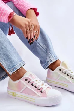 Clearance Big Star Shoes Damskie Niskie Trampki Big Star LL274174 Multikolor