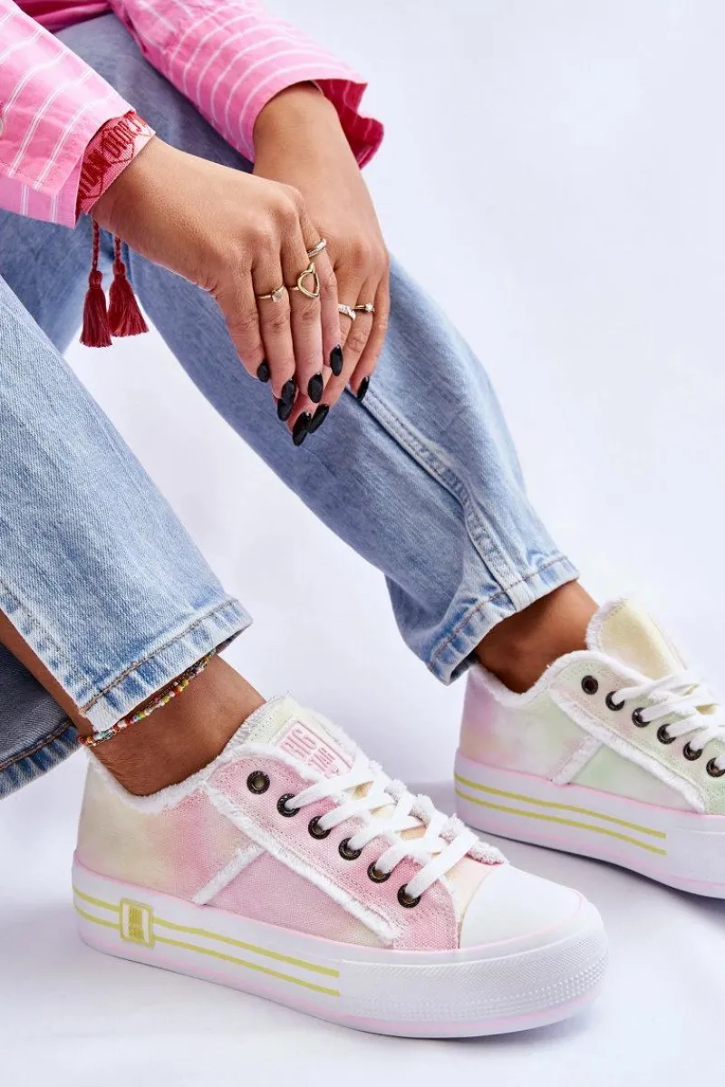 Clearance Big Star Shoes Damskie Niskie Trampki Big Star LL274174 Multikolor