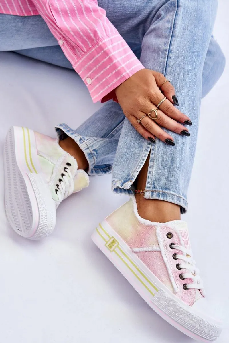 Clearance Big Star Shoes Damskie Niskie Trampki Big Star LL274174 Multikolor