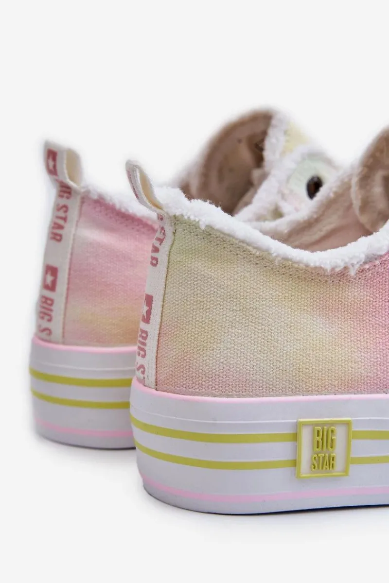 Clearance Big Star Shoes Damskie Niskie Trampki Big Star LL274174 Multikolor