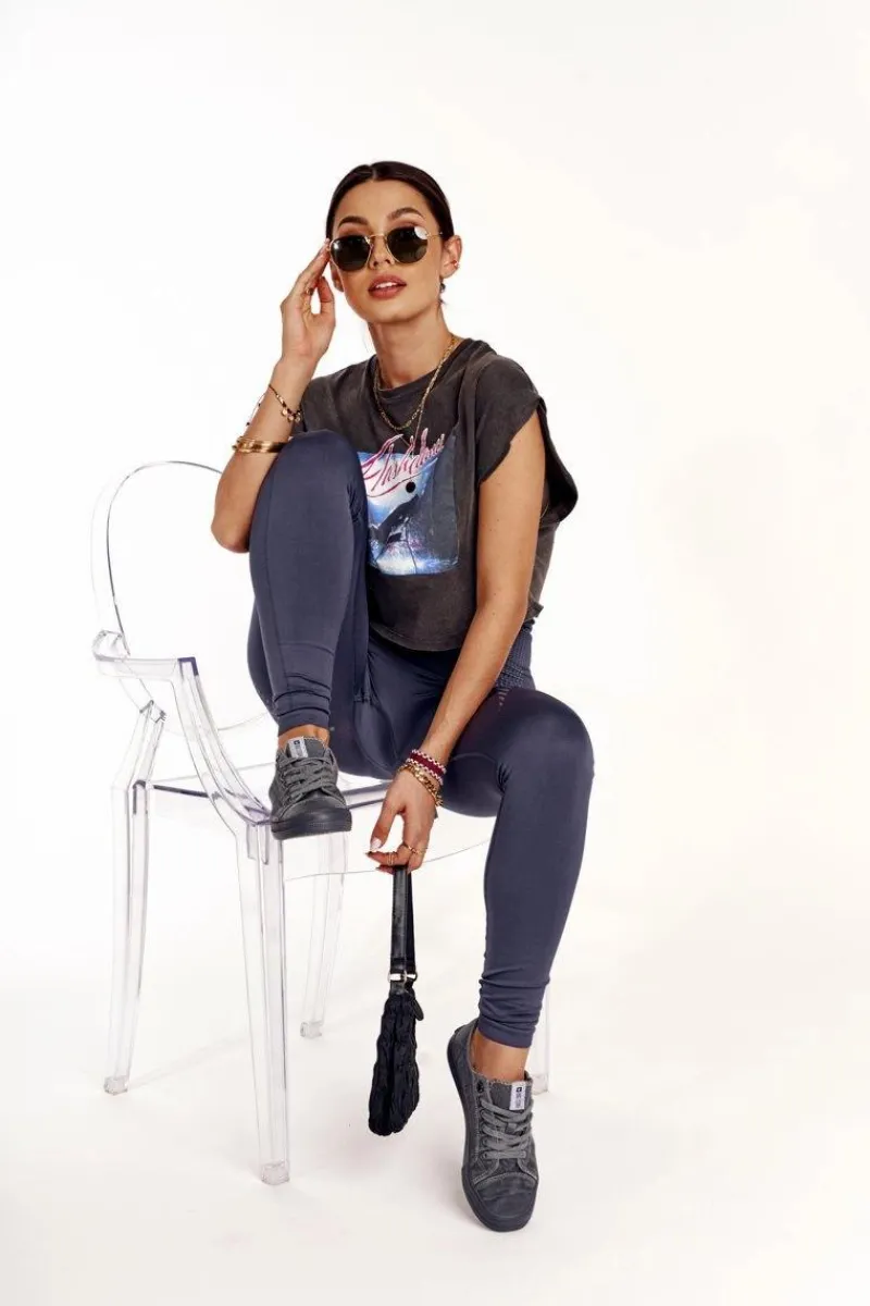 Online Damskie Niskie Trampki Big Star DD274440 Ciemnoszare Damskie Trampki Damskie Big Star|Trampki Damskie Niskie