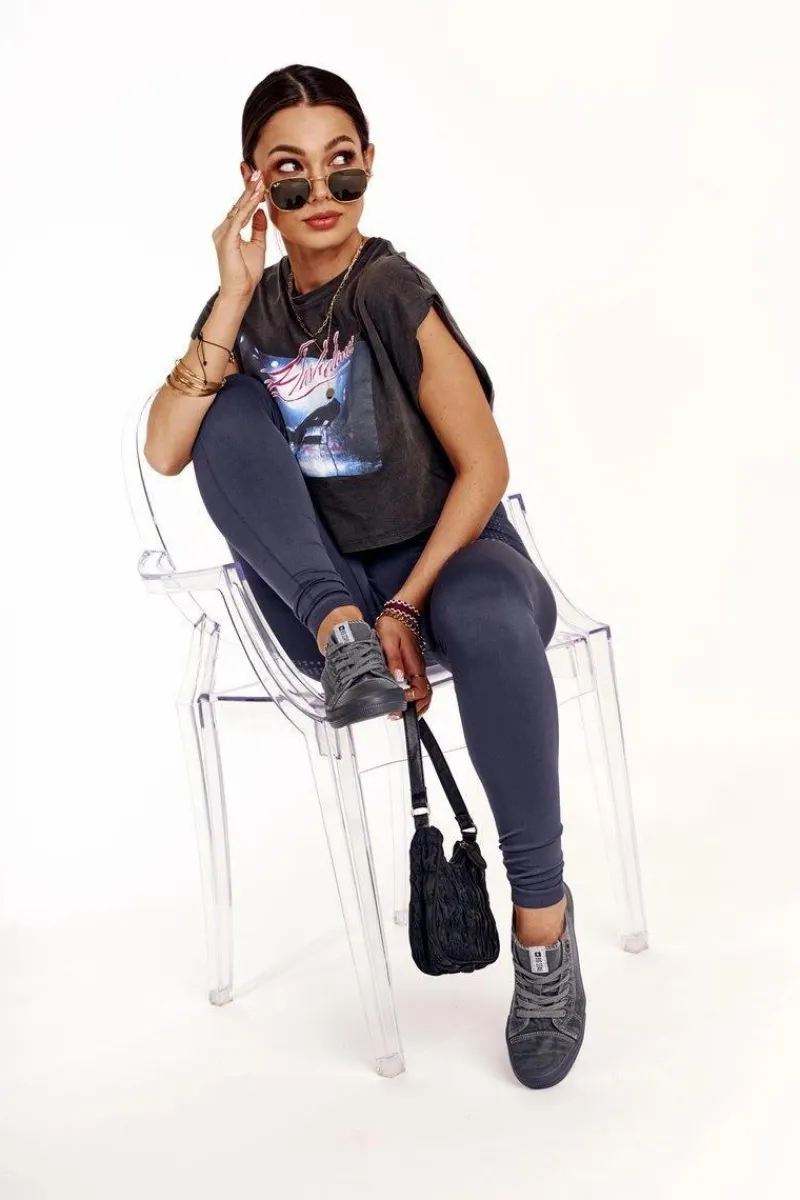 Online Damskie Niskie Trampki Big Star DD274440 Ciemnoszare Damskie Trampki Damskie Big Star|Trampki Damskie Niskie