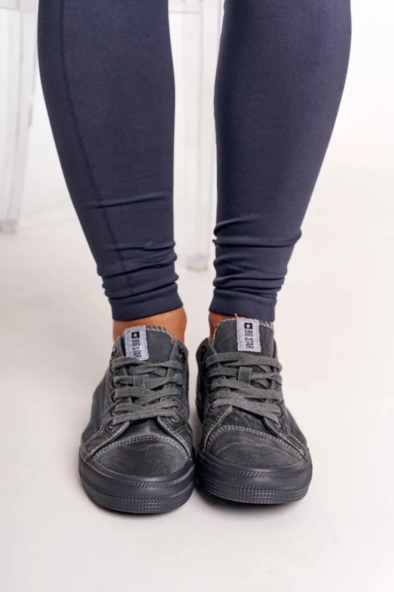 Online Damskie Niskie Trampki Big Star DD274440 Ciemnoszare Damskie Trampki Damskie Big Star|Trampki Damskie Niskie