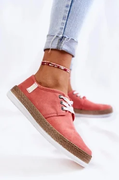 Trampki Damskie Big Star|Trampki Damskie Niskie></noscript>Big Star Shoes Damskie Niskie Trampki Memory Foam System Big Star KK276006 Koralowe