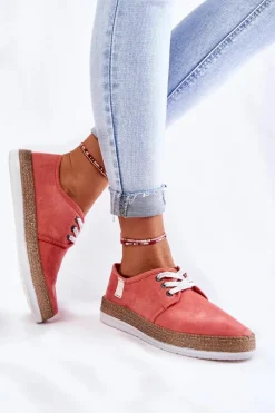 Trampki Damskie Big Star|Trampki Damskie Niskie></noscript>Big Star Shoes Damskie Niskie Trampki Memory Foam System Big Star KK276006 Koralowe