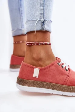 Trampki Damskie Big Star|Trampki Damskie Niskie></noscript>Big Star Shoes Damskie Niskie Trampki Memory Foam System Big Star KK276006 Koralowe