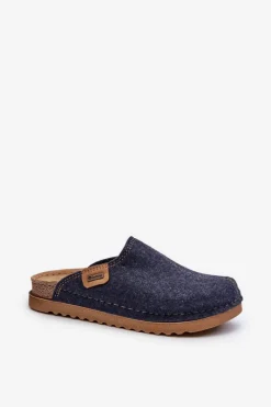 New INBLU Damskie Obuwie Domowe Kapcie DJ000010 Granatowe