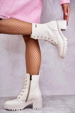 Damskie Trapery|Botki Sznurowane><noscript><img width=