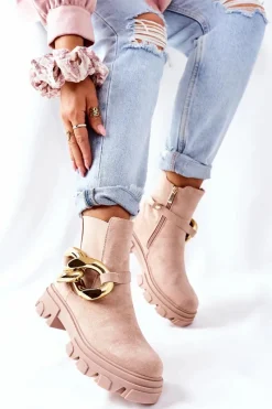 Botki Zimowe Damskie|Botki Płaskie><noscript><img width=