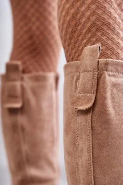 Kozaki Płaskie|Kozaki Przed Kolano></noscript>Evento Damskie Ocieplane Kozaki Do Kolana Beżowe Helma