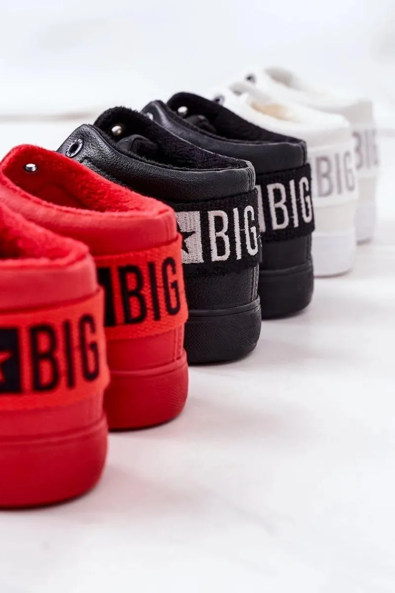 Hot Big Star Shoes Damskie Ocieplane Sportowe Buty Big Star EE274351 Czarne