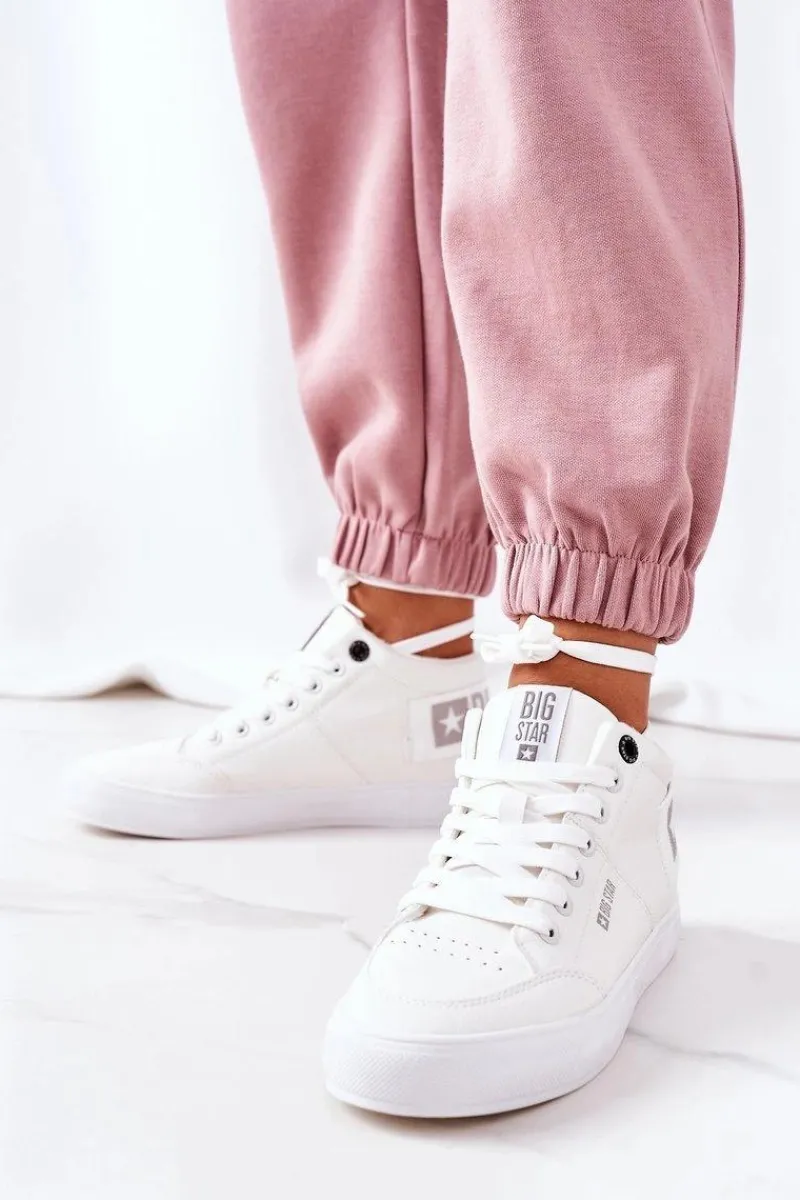 Trampki Ocieplane|Trampki Damskie Big Star>Big Star Shoes Damskie Ocieplane Sportowe Buty Big Star EE274352 Białe