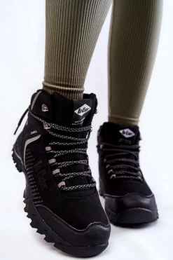 New Lee Cooper Damskie Ocieplane Trapery LCJ-22-01-1427L Czarne