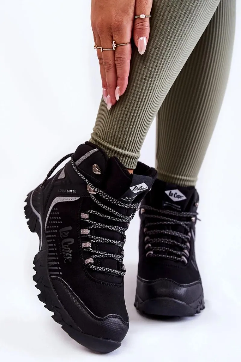 New Lee Cooper Damskie Ocieplane Trapery LCJ-22-01-1427L Czarne