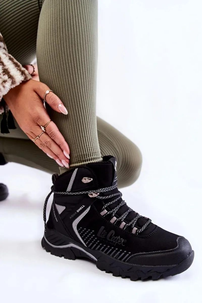 New Lee Cooper Damskie Ocieplane Trapery LCJ-22-01-1427L Czarne