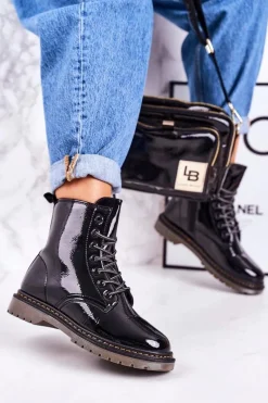 Damskie Trapery|Botki Sznurowane><noscript><img width=