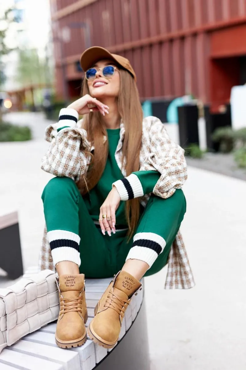 Discount Boto Damskie Ocieplane Trapery Na Suwak Camel Lenox