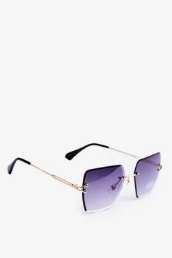 Discount PRIUS Damskie Okulary Przeciwsłoneczne Z Cieniowanymi Szkiełkami UV400 Złoto-Czarne