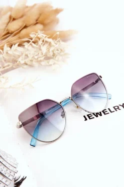 Best PRIUS Damskie Okulary Przeciwsłoneczne V507 Niebieskie