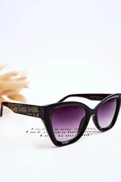 Best Boto Damskie Okulary Przeciwsłoneczne Z Napisami M2404 Czarne