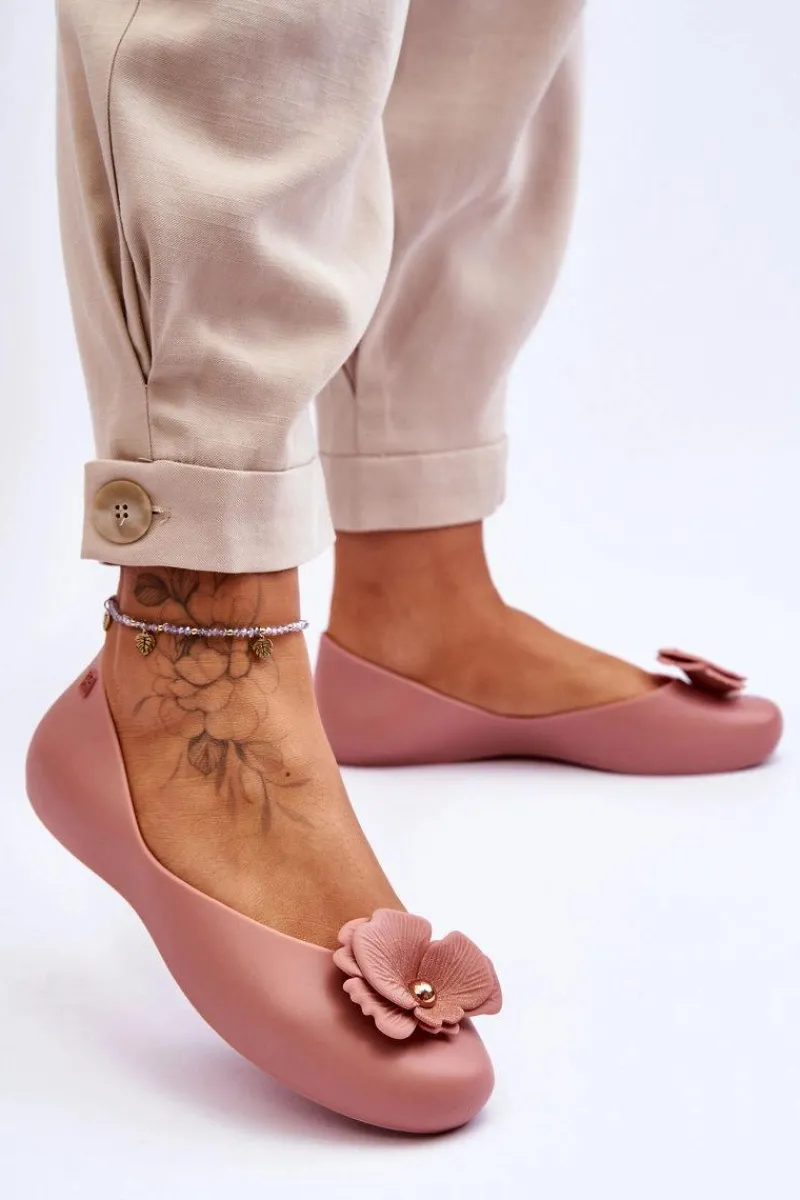 Discount Damskie Pachnące Baleriny LL285002 Nude Damskie Baleriny Klasyczne