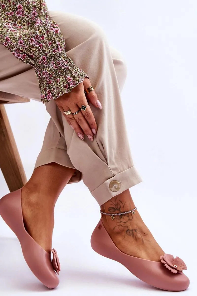 Discount Damskie Pachnące Baleriny LL285002 Nude Damskie Baleriny Klasyczne