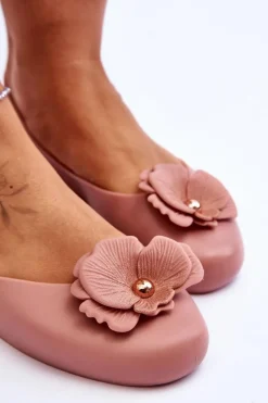 Discount Damskie Pachnące Baleriny LL285002 Nude Damskie Baleriny Klasyczne