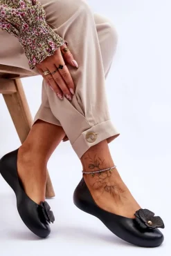 Outlet ZAXY Damskie Pachnące Baleriny LL285001 Czarne