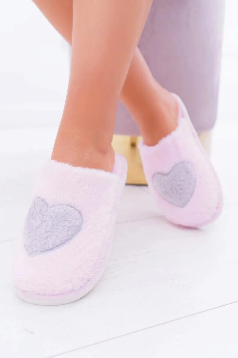 Best Damskie Papcie Serca Jasny Róż Damskie Kapcie Klasyczne