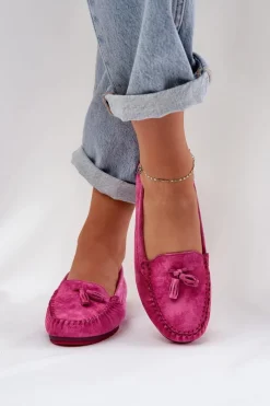 Loafersy Damskie|Mokasyny Damskie Zamszowe><noscript><img width=