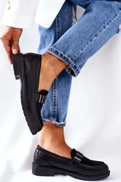 Mokasyny Damskie Skórzane><noscript><img width=