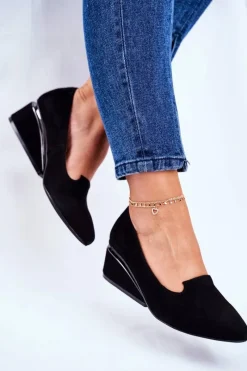 Boto Damskie Półbuty Exquisite Czarne 1205