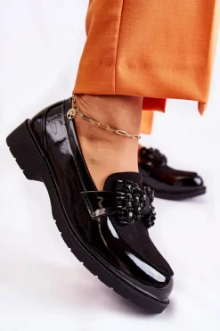 Półbuty Lakierowane><noscript><img width=