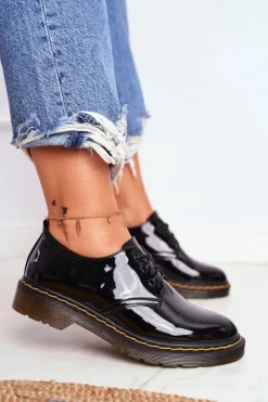 Discount Damskie Półbuty Lakierowane Czarne Do It Better! Damskie Półbuty Lakierowane