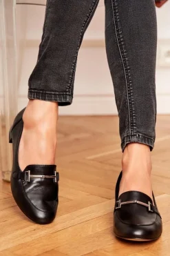 Outlet Damskie Półbuty Czarne 2121 Damskie Półbuty Skórzane|Mokasyny Damskie Skórzane